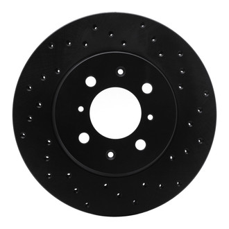 R1 Concepts® - eLINE Black Series™ Drilled 1-Piece Front Brake Rotor