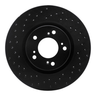 R1 Concepts® - eLINE Black Series™ Drilled 1-Piece Front Brake Rotor