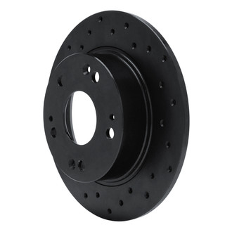 R1 Concepts® - eLINE Black Series™ Drilled 1-Piece Rear Brake Rotor