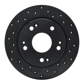 R1 Concepts® - eLINE Black Series™ Drilled 1-Piece Rear Brake Rotor