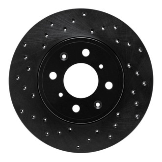 R1 Concepts® - eLINE Black Series™ Drilled 1-Piece Front Brake Rotor