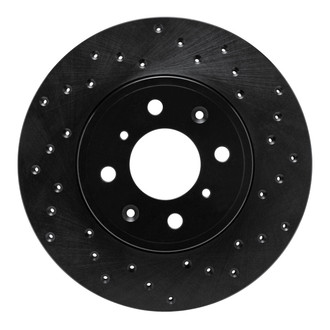 R1 Concepts® - eLINE Black Series™ Drilled 1-Piece Front Brake Rotor