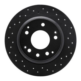 R1 Concepts® - eLINE Black Series™ Drilled 1-Piece Rear Brake Rotor