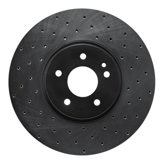 R1 Concepts® - eLINE Black Series™ Drilled 1-Piece Front Brake Rotor