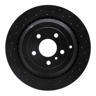 R1 Concepts® - eLINE Black Series™ Drilled 1-Piece Rear Brake Rotor