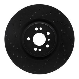 R1 Concepts® - eLINE Black Series™ Drilled 1-Piece Front Brake Rotor
