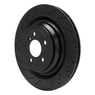 R1 Concepts® - eLINE Black Series™ Drilled 1-Piece Rear Brake Rotor