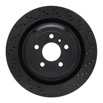 R1 Concepts® - eLINE Black Series™ Drilled 1-Piece Rear Brake Rotor