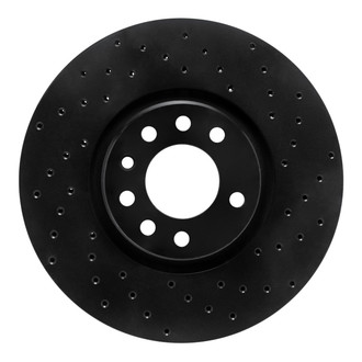R1 Concepts® - eLINE Black Series™ Drilled 1-Piece Front Brake Rotor