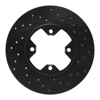 R1 Concepts® - eLINE Black Series™ Drilled 1-Piece Front Brake Rotor