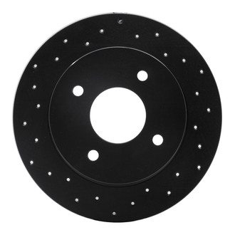 R1 Concepts® - eLINE Black Series™ Drilled 1-Piece Rear Brake Rotor