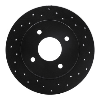 R1 Concepts® - eLINE Black Series™ Drilled 1-Piece Rear Brake Rotor