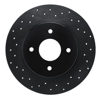 R1 Concepts® - eLINE Black Series™ Drilled 1-Piece Rear Brake Rotor