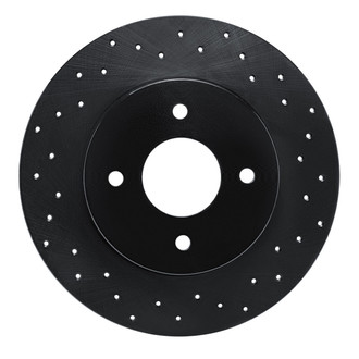 R1 Concepts® - eLINE Black Series™ Drilled 1-Piece Rear Brake Rotor