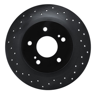 R1 Concepts® - eLINE Black Series™ Drilled 1-Piece Rear Brake Rotor