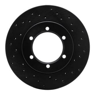 R1 Concepts® - eLINE Black Series™ Drilled 1-Piece Front Brake Rotor