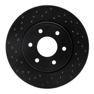 R1 Concepts® - eLINE Black Series™ Drilled 1-Piece Front Brake Rotor