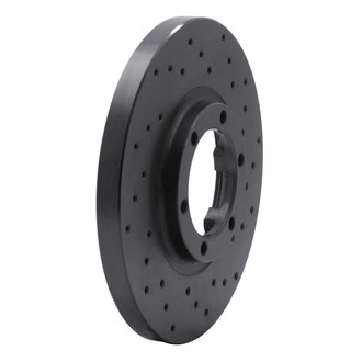 R1 Concepts® - eLINE Black Series™ Drilled 1-Piece Front Brake Rotor