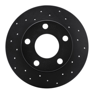 R1 Concepts® - eLINE Black Series™ Drilled 1-Piece Rear Brake Rotor