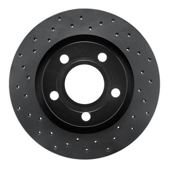 R1 Concepts® - eLINE Black Series™ Drilled 1-Piece Rear Brake Rotor