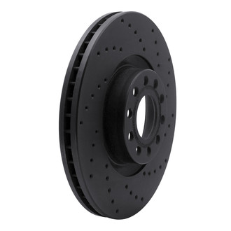 R1 Concepts® - eLINE Black Series™ Drilled 1-Piece Front Brake Rotor