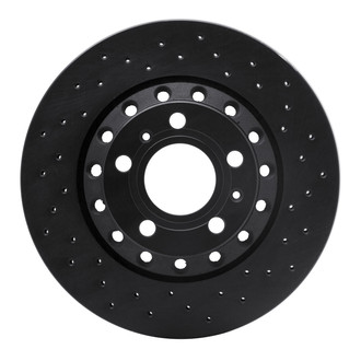R1 Concepts® - eLINE Black Series™ Drilled 1-Piece Rear Brake Rotor