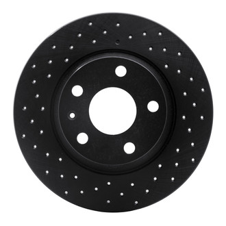 R1 Concepts® - eLINE Black Series™ Drilled 1-Piece Rear Brake Rotor
