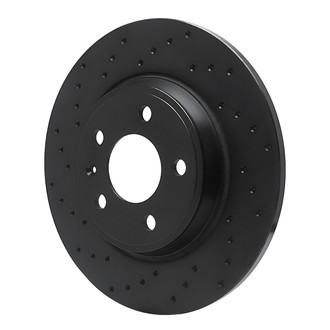 R1 Concepts® - eLINE Black Series™ Drilled 1-Piece Rear Brake Rotor