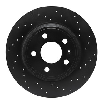 R1 Concepts® - eLINE Black Series™ Drilled 1-Piece Rear Brake Rotor