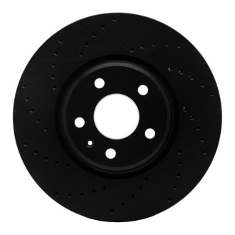 R1 Concepts® - eLINE Black Series™ Drilled 1-Piece Front Brake Rotor