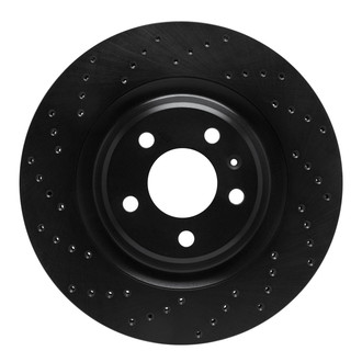 R1 Concepts® - eLINE Black Series™ Drilled 1-Piece Rear Brake Rotor