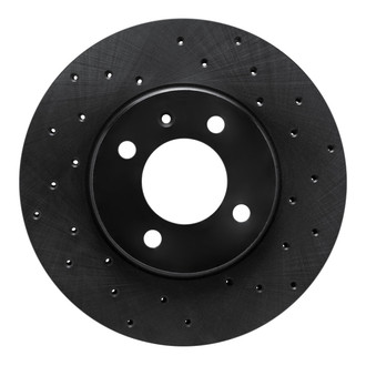 R1 Concepts® - eLINE Black Series™ Drilled 1-Piece Front Brake Rotor