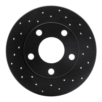R1 Concepts® - eLINE Black Series™ Drilled 1-Piece Rear Brake Rotor