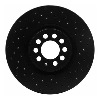 R1 Concepts® - eLINE Black Series™ Drilled 1-Piece Front Brake Rotor