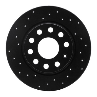 R1 Concepts® - eLINE Black Series™ Drilled 1-Piece Rear Brake Rotor