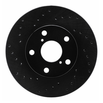R1 Concepts® - eLINE Black Series™ Drilled 1-Piece Front Brake Rotor