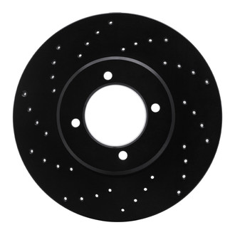 R1 Concepts® - eLINE Black Series™ Drilled 1-Piece Front Brake Rotor