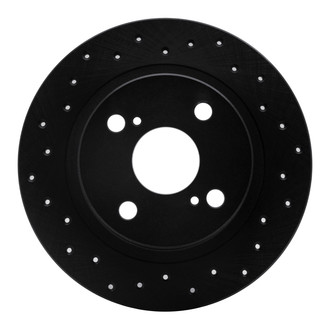R1 Concepts® - eLINE Black Series™ Drilled 1-Piece Brake Rotor