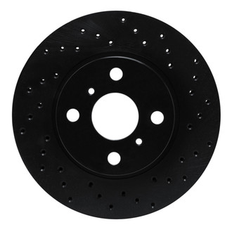 R1 Concepts® - eLINE Black Series™ Drilled 1-Piece Front Brake Rotor