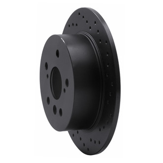 R1 Concepts® - eLINE Black Series™ Drilled 1-Piece Rear Brake Rotor