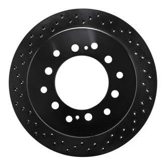 R1 Concepts® - eLINE Black Series™ Drilled 1-Piece Rear Brake Rotor