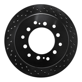 R1 Concepts® - eLINE Black Series™ Drilled 1-Piece Rear Brake Rotor