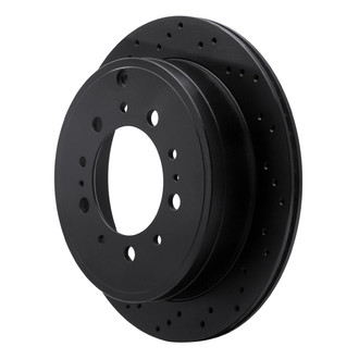 R1 Concepts® - eLINE Black Series™ Drilled 1-Piece Rear Brake Rotor