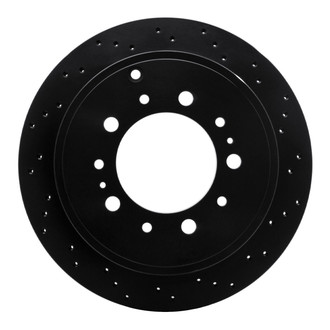 R1 Concepts® - eLINE Black Series™ Drilled 1-Piece Rear Brake Rotor