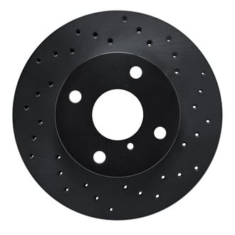 R1 Concepts® - eLINE Black Series™ Drilled 1-Piece Front Brake Rotor