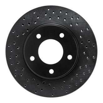 R1 Concepts® - eLINE Black Series™ Drilled 1-Piece Front Brake Rotor