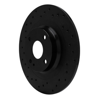 R1 Concepts® - eLINE Black Series™ Drilled 1-Piece Rear Brake Rotor