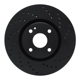 R1 Concepts® - eLINE Black Series™ Drilled 1-Piece Front Brake Rotor