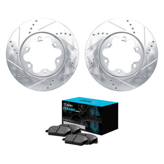 R1 Concepts® - eLINE Series Drilled & Slotted Brake Rotors Kit
