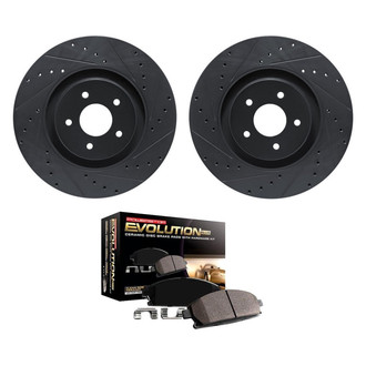 R1 Concepts® - eLINE Series Drilled & Slotted Brake Rotors Kit